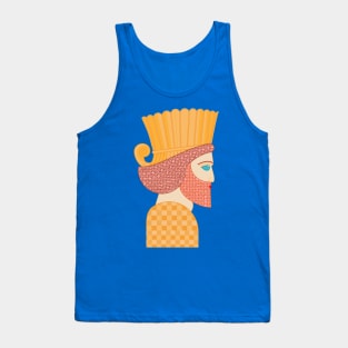 Ancient Persian Warrior Pop Art Tank Top